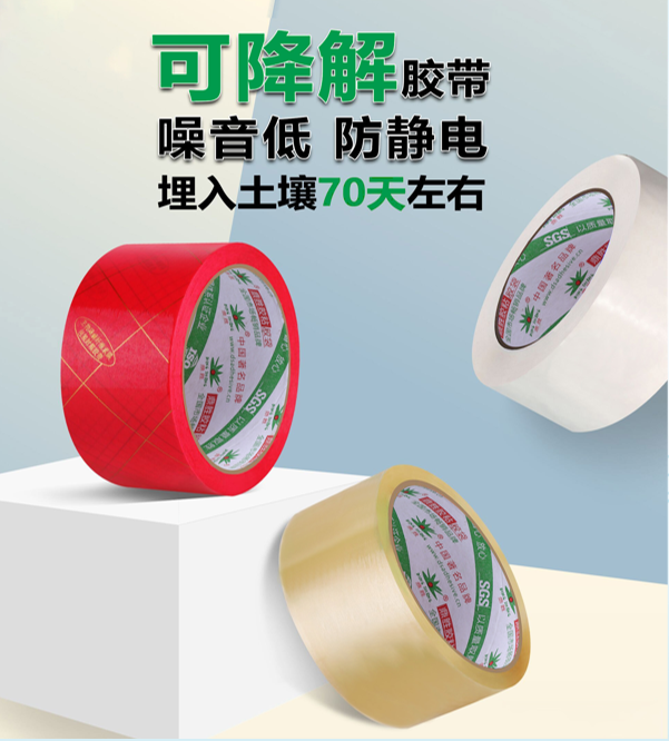 Biodegradable packing tape