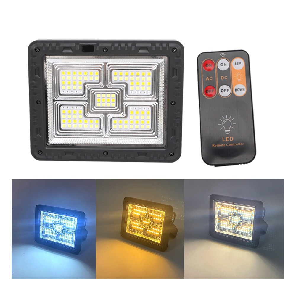 Solar emergency floodlight
