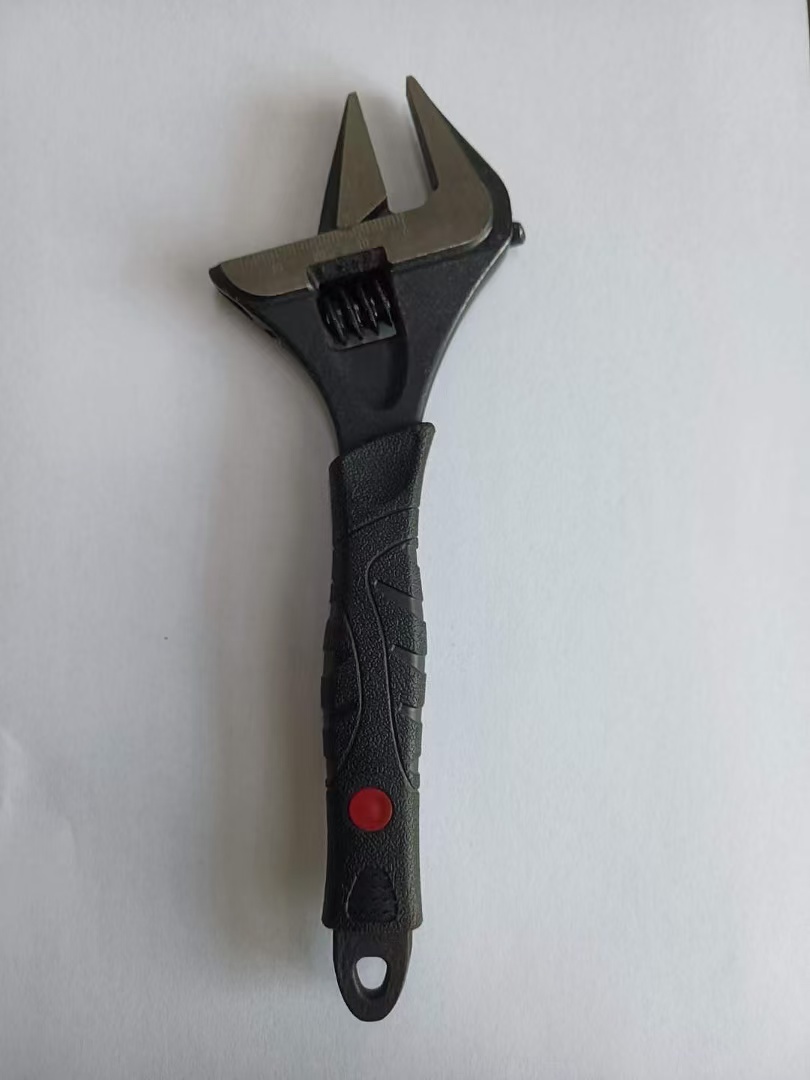 Big open adjustable wrench