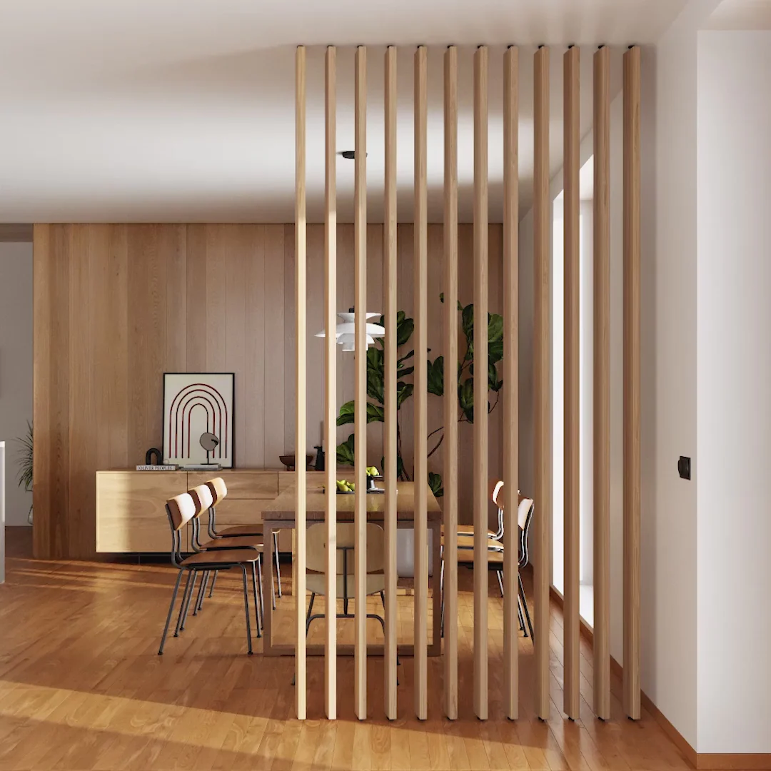 Wooden slat dividers