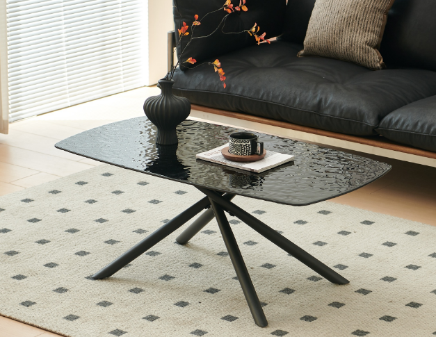 Bubble glass coffee table