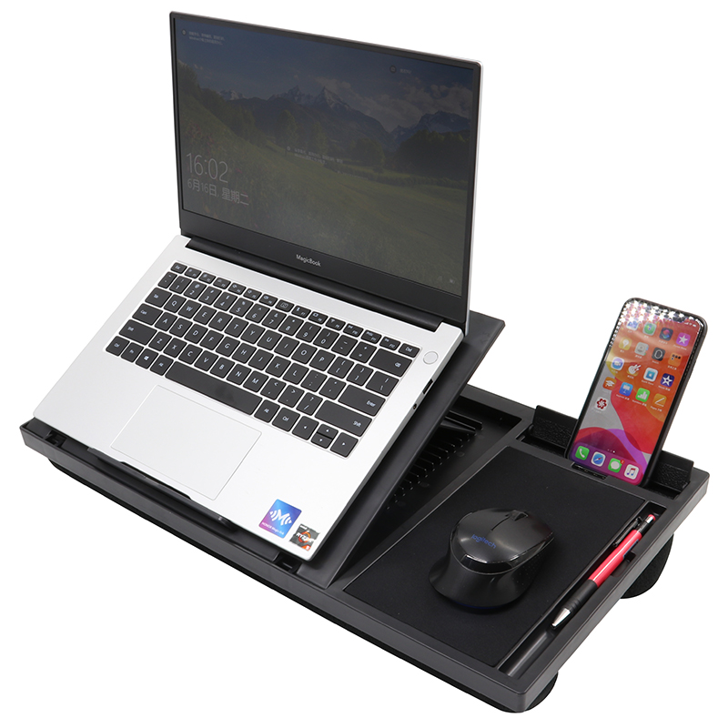 Extra Wide Size Plastic Lapdesk with Mouse Pad