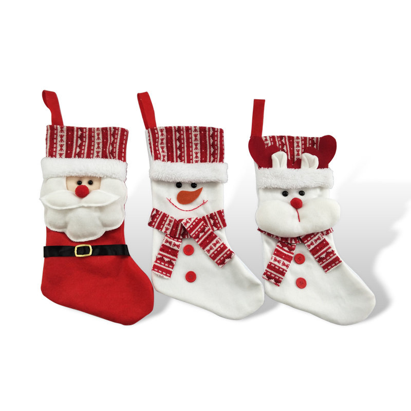 Christmas Santa Stocking Gift Decoration