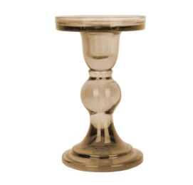 Glass candleholder