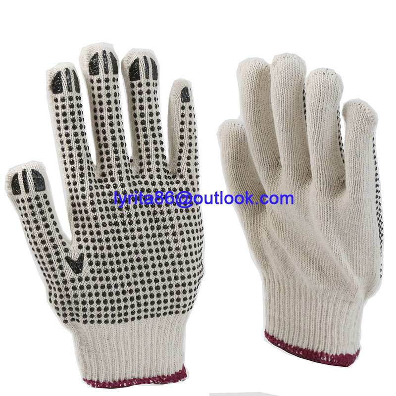 PVC dotted gloves