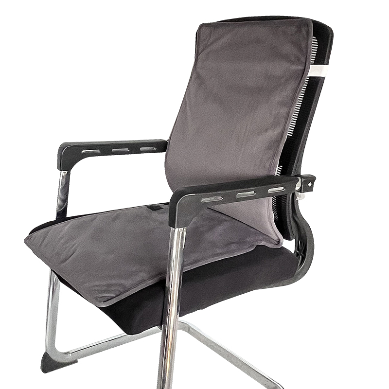 Velvet heated cushion