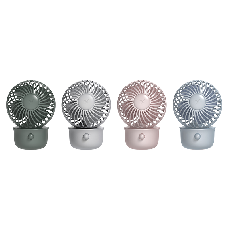 Swing pot mini fan