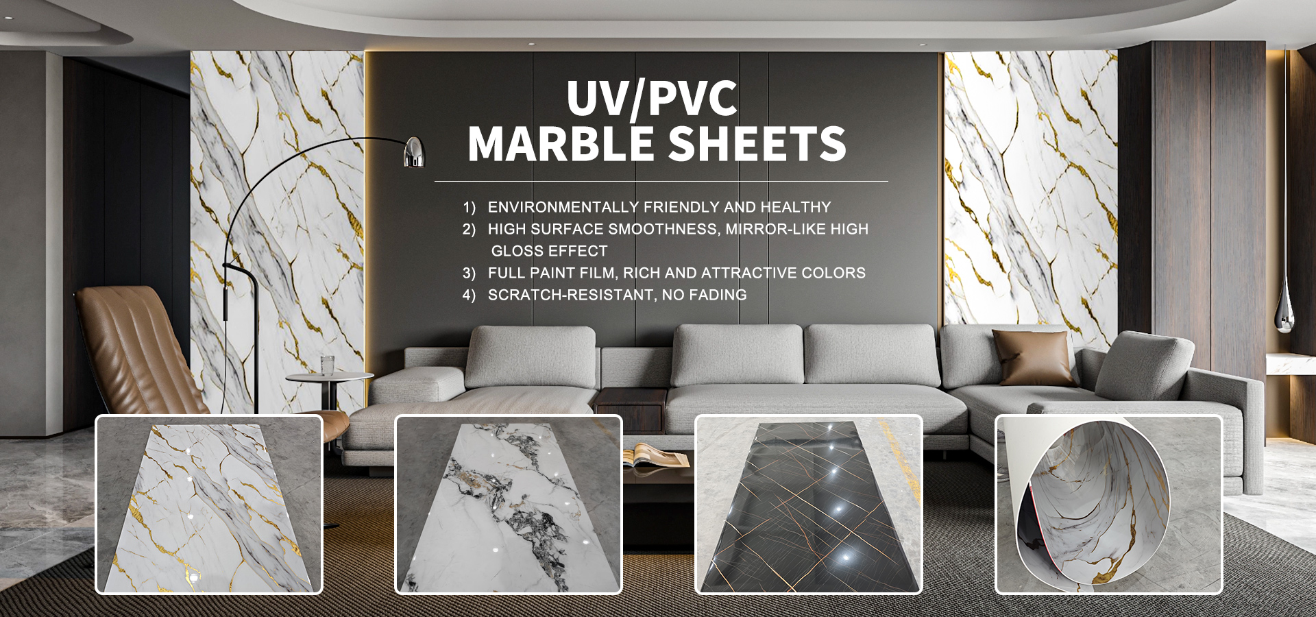 UV/Pvcmarble Sheets