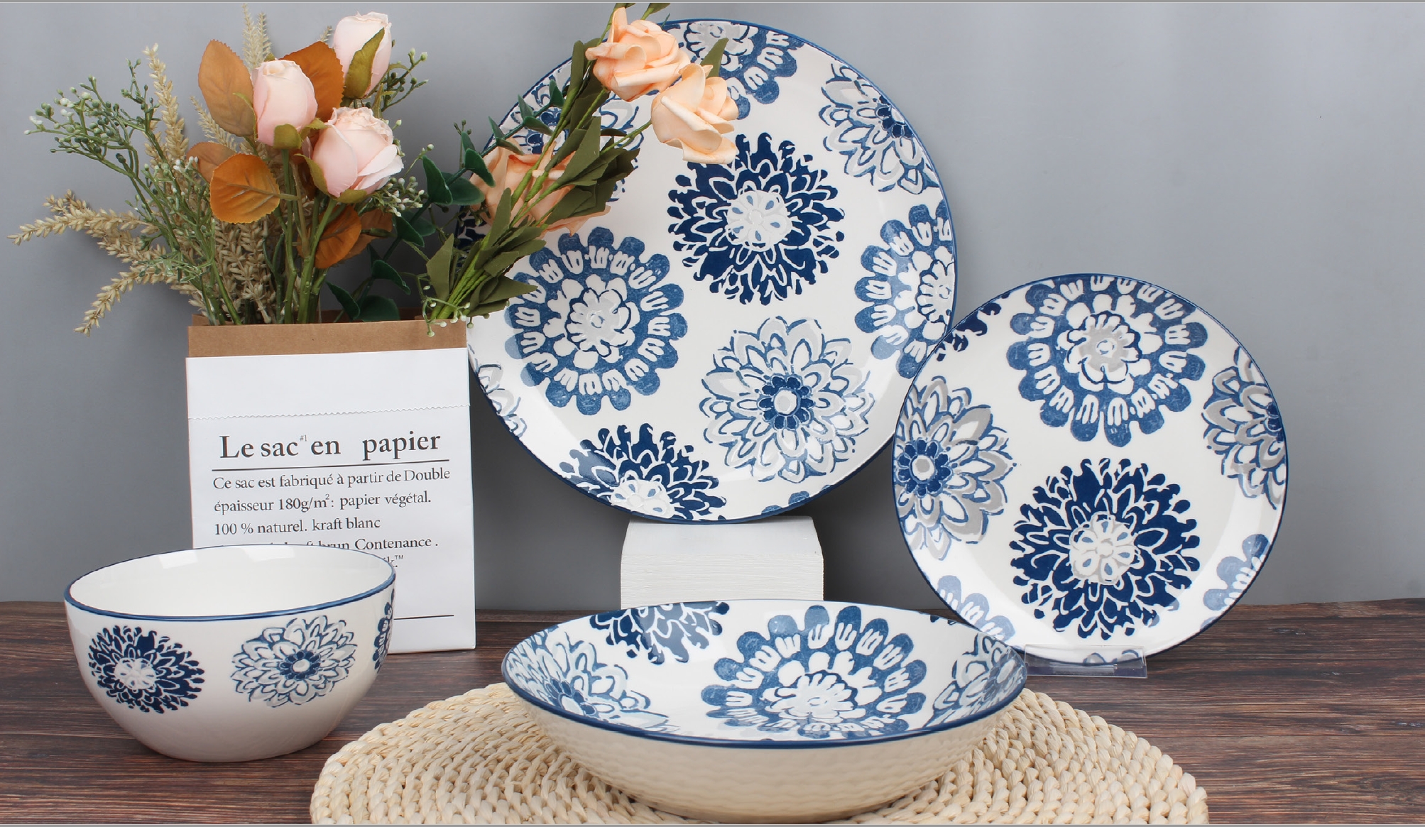 pad printed dinner ware
