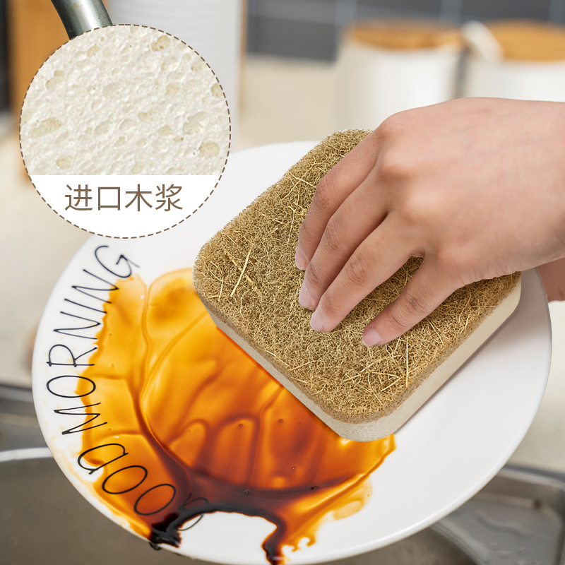 coconut fiber scrub sponges with suction hanger