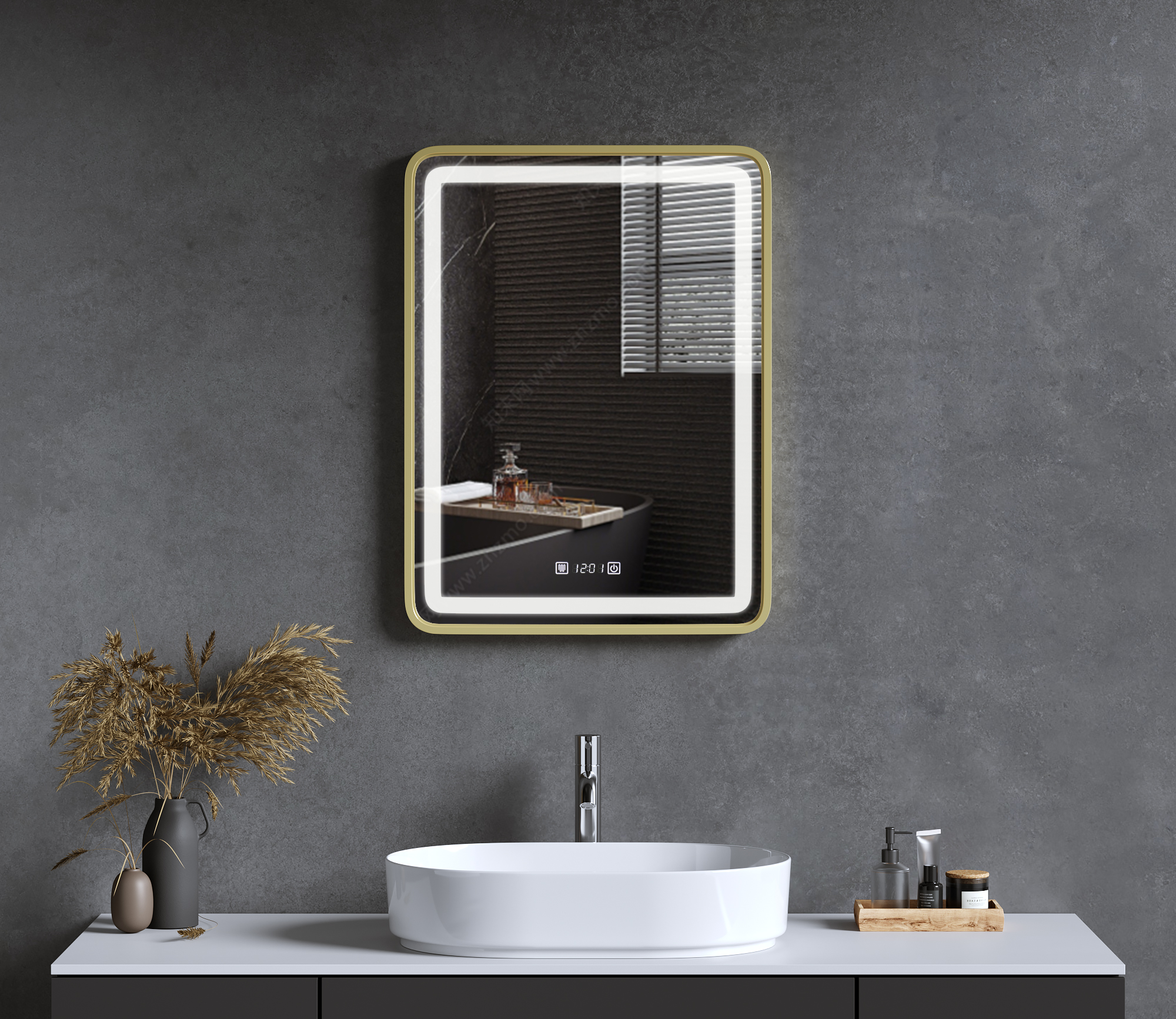 led mirror，smart led，mirror with light