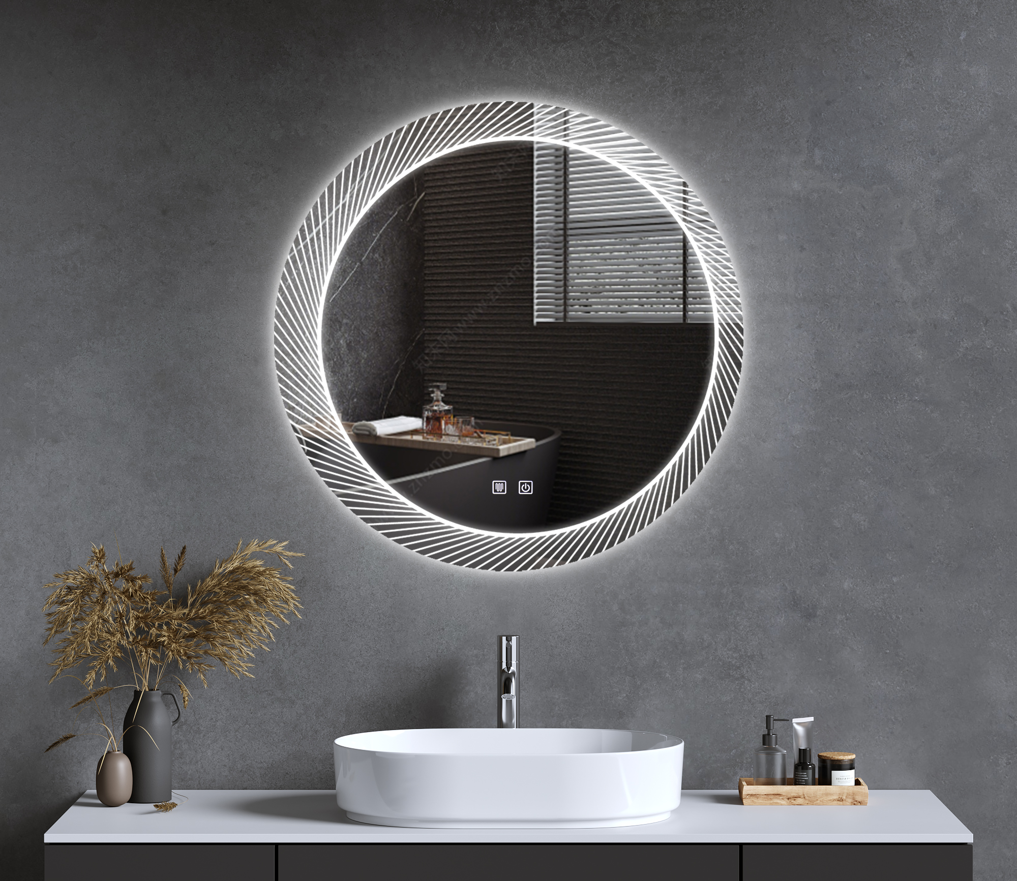 led mirror，smart led，mirror with light