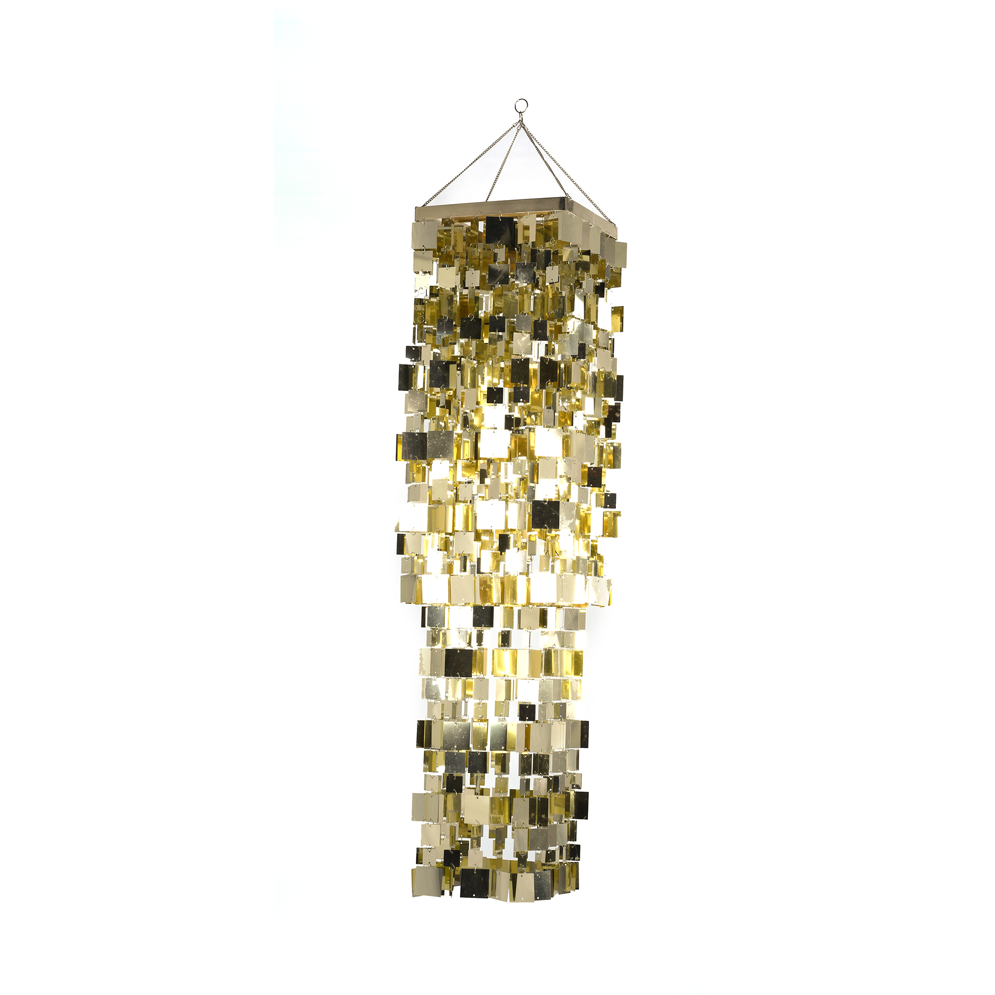 PVC gold square lamp shade