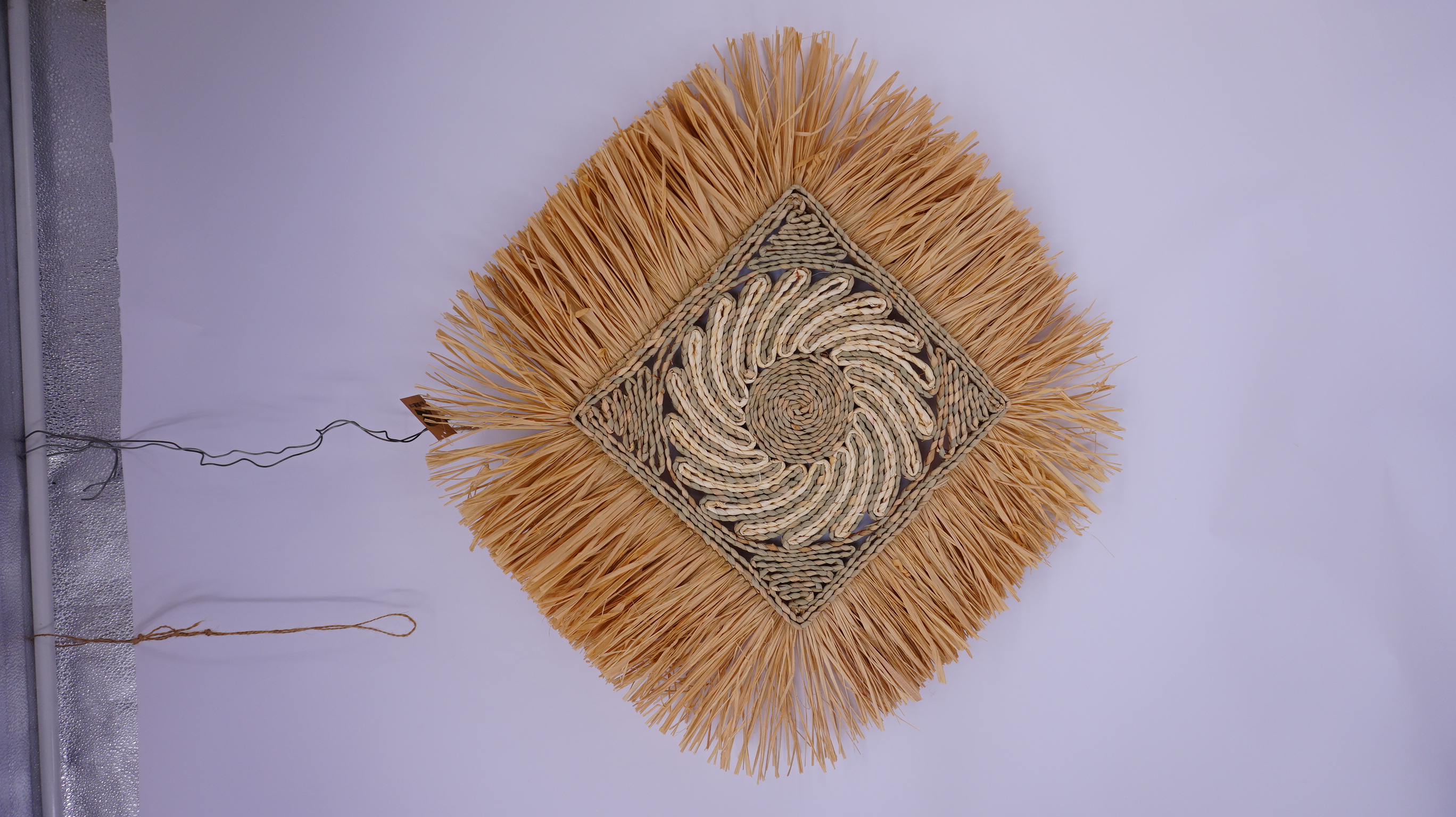 grass weaving wall hanging deco