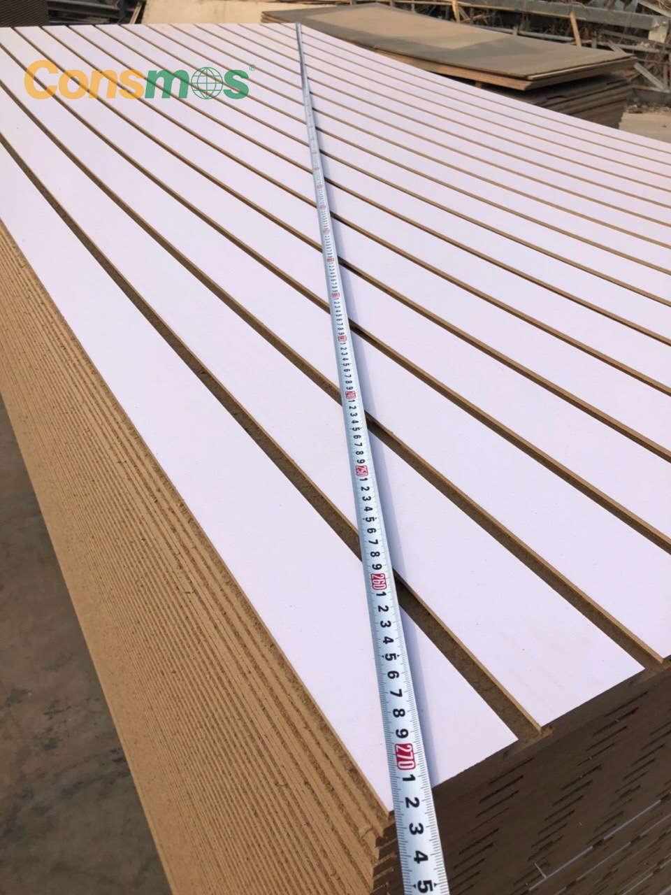 Linyi Consmos 18mm Slotted Grooved MDF