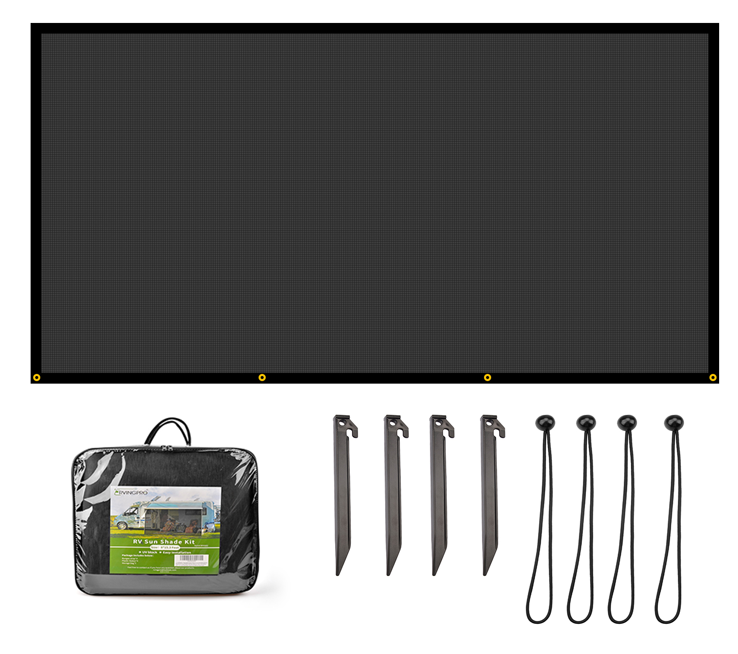 RV Awning Sun Shade 8 'x15 ' 3 PVC mesh cloth