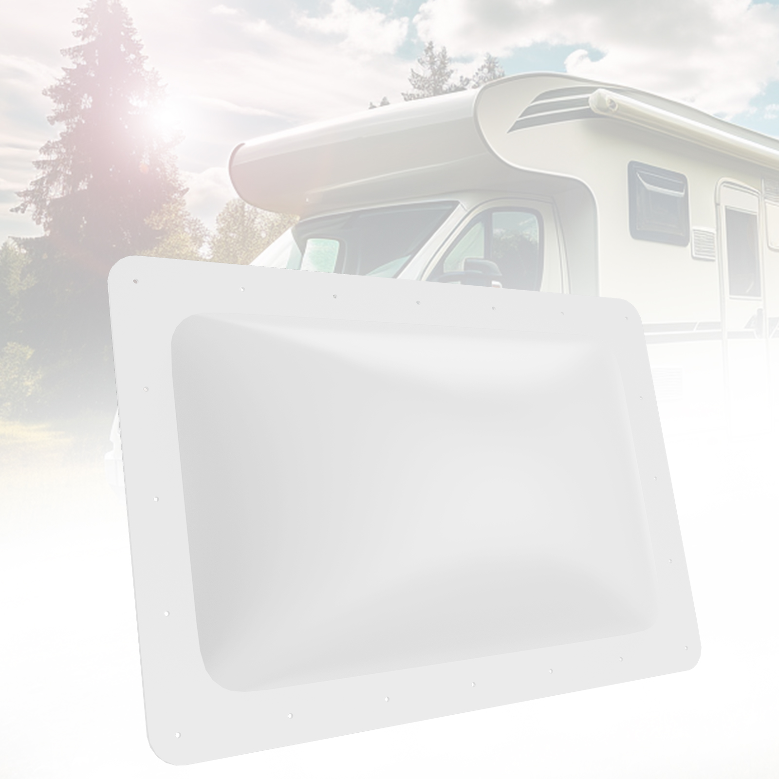 RV Skylight Replacement, 18" x 26" Outer Dimension Skylight Fits All Standard 14" x 22" Openings