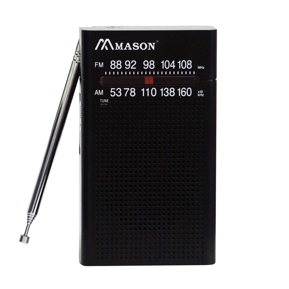 Battery Operated Portable Radio AM FM Radio Telescopic Antenna with Speaker for Elder