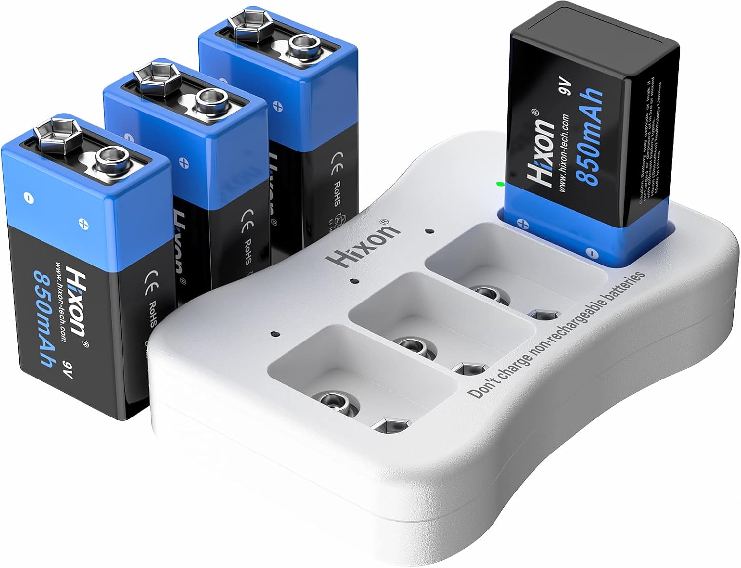 Hixon Rechargeable 9v Lithium Batteries