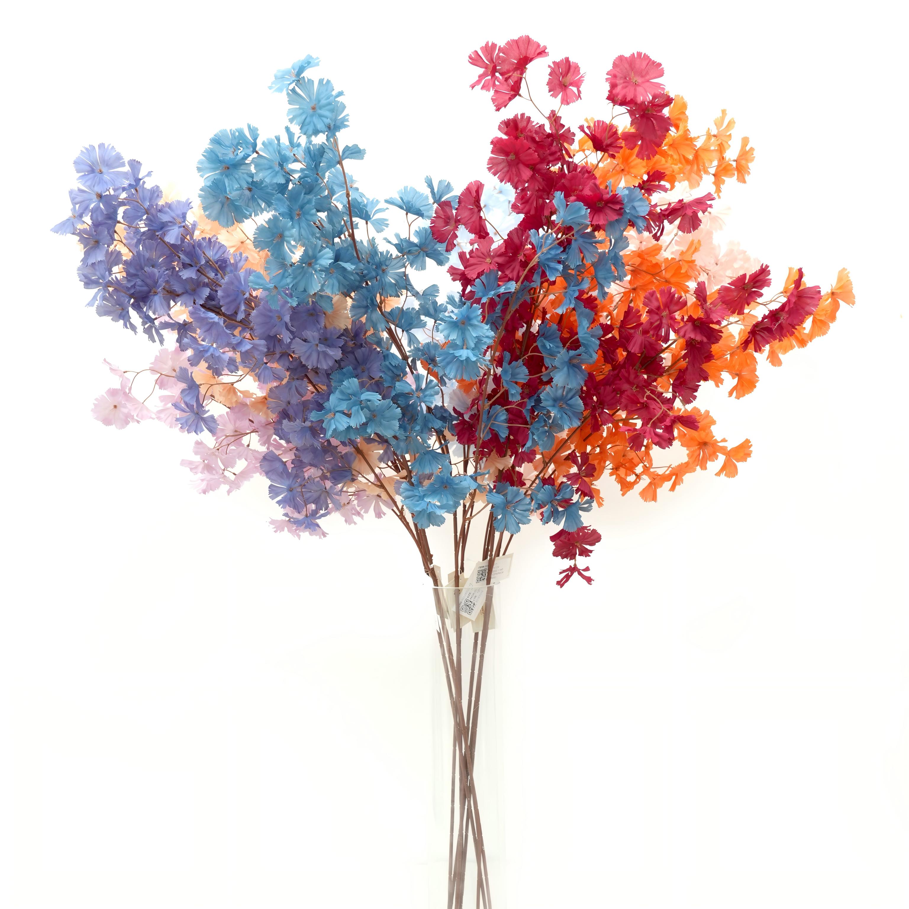 Wholesale Artificial Flower Long Floral Spray Artificial Plants and Flowers for Home Wedding Decor