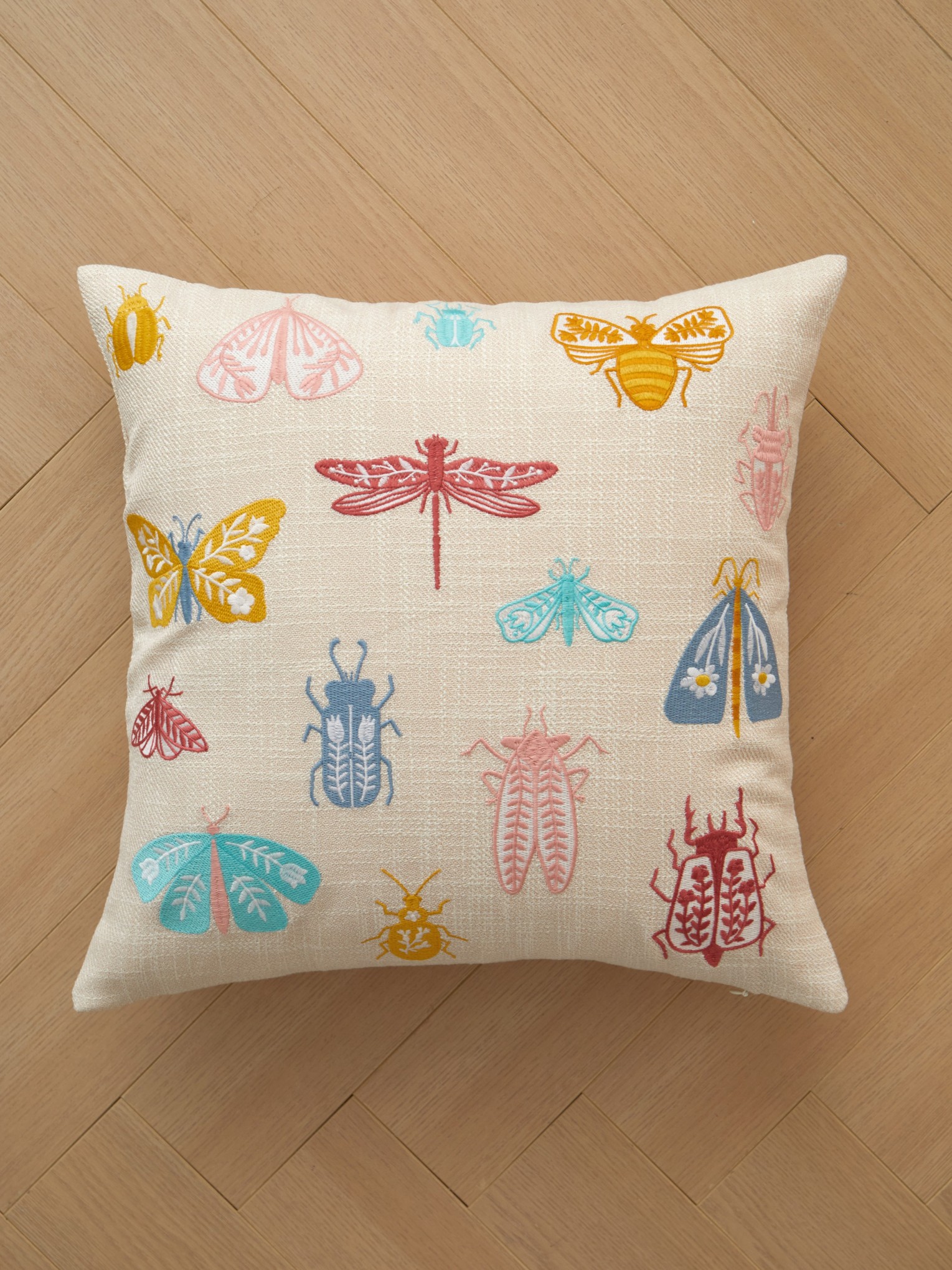 Embroidered pillow