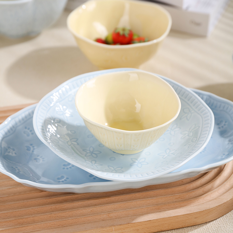Color Glazed Dinner Set