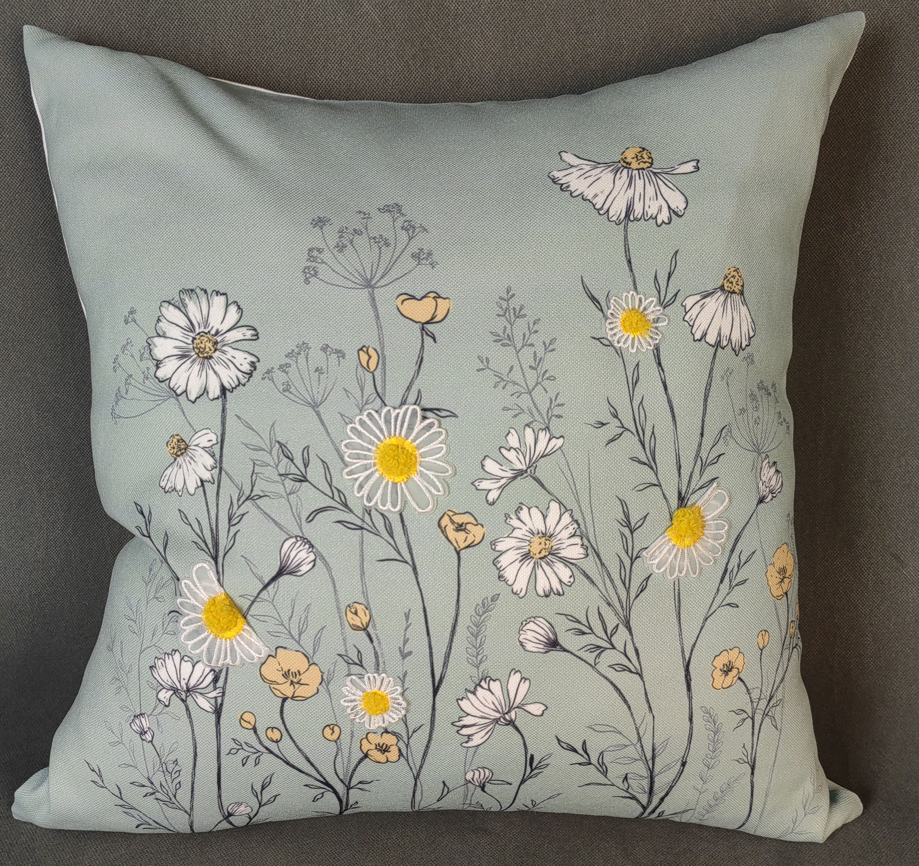 Embroidery cushion