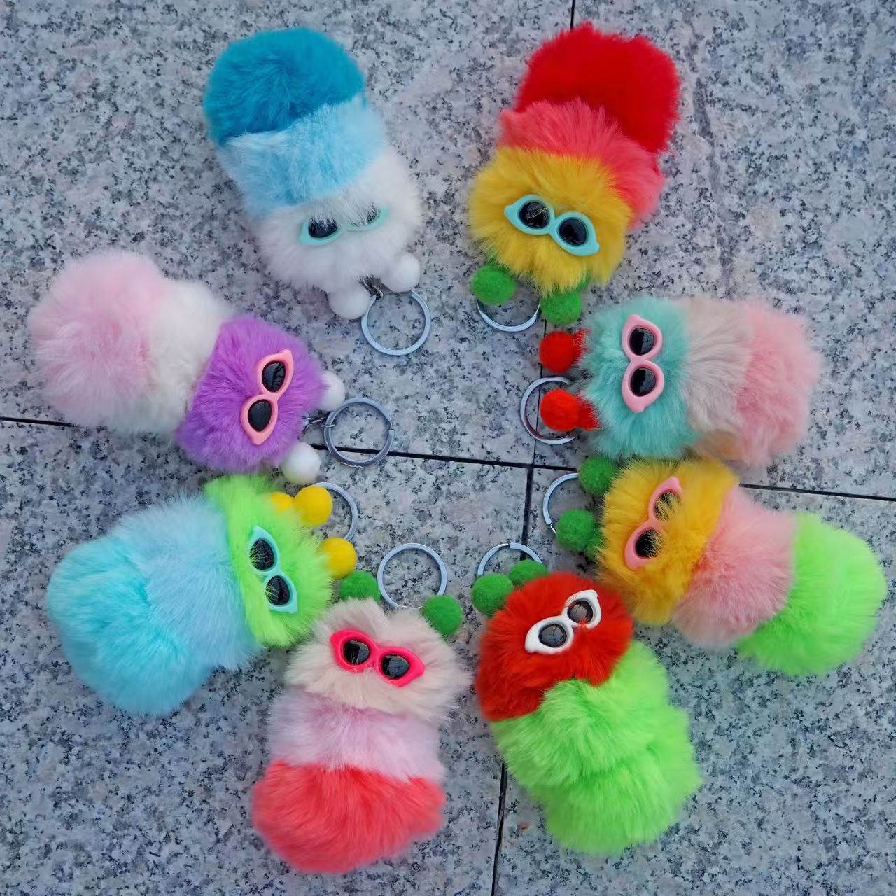 New Cute Candy Crush Plush Toy Keychain