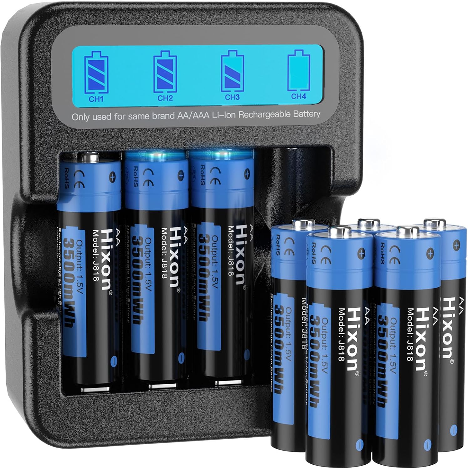 Hixon Rechargeable AA Batteries