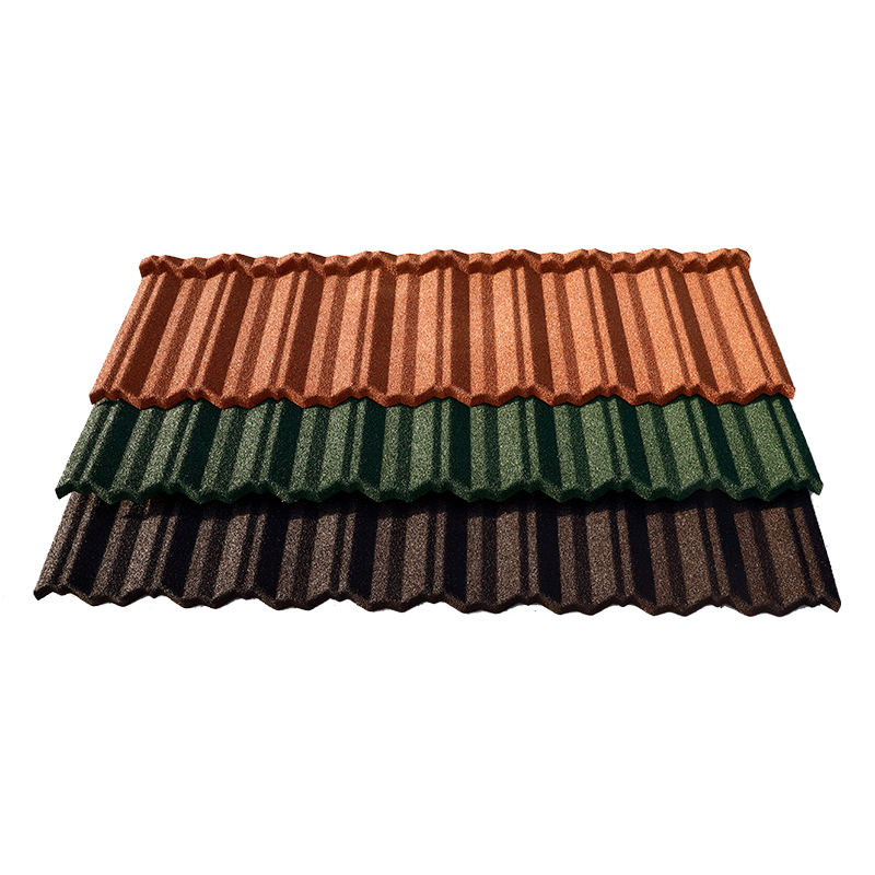 Stone coated metal tile