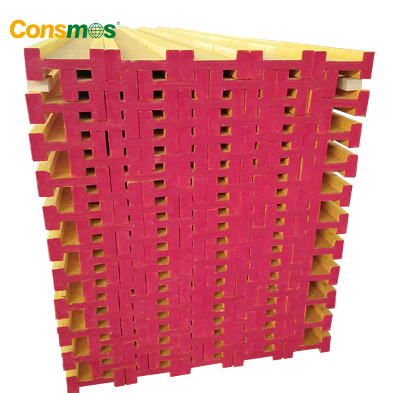 Affordable, durable, and sturdy plastic H20 I-beam construction template