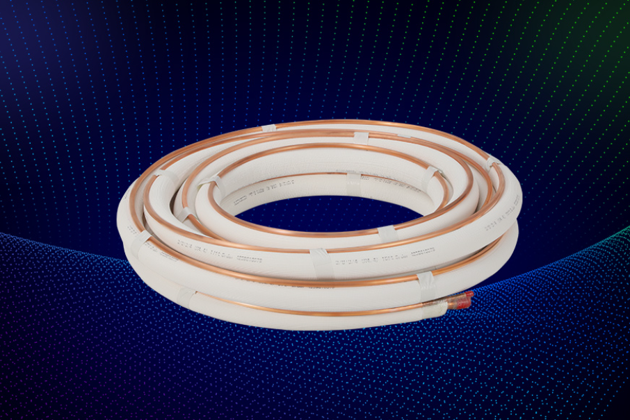 PE white embossed insulation tube