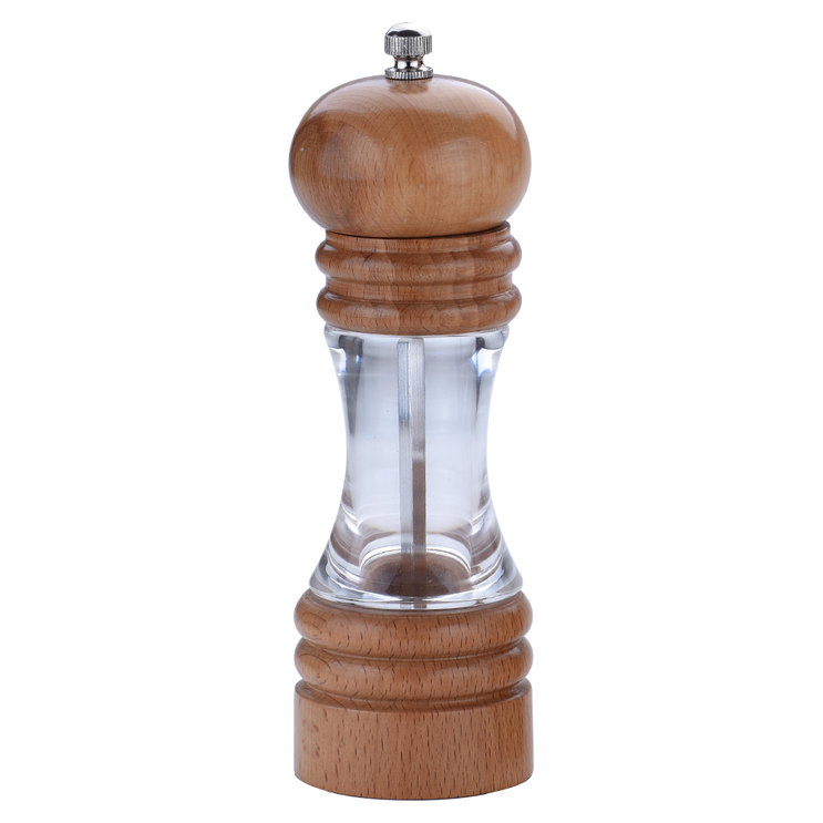 6" Pepper Mill With Acrylic Body