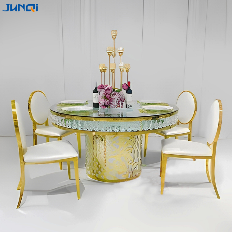 Stainless steel table wedding furniture restaurant furniture own factory