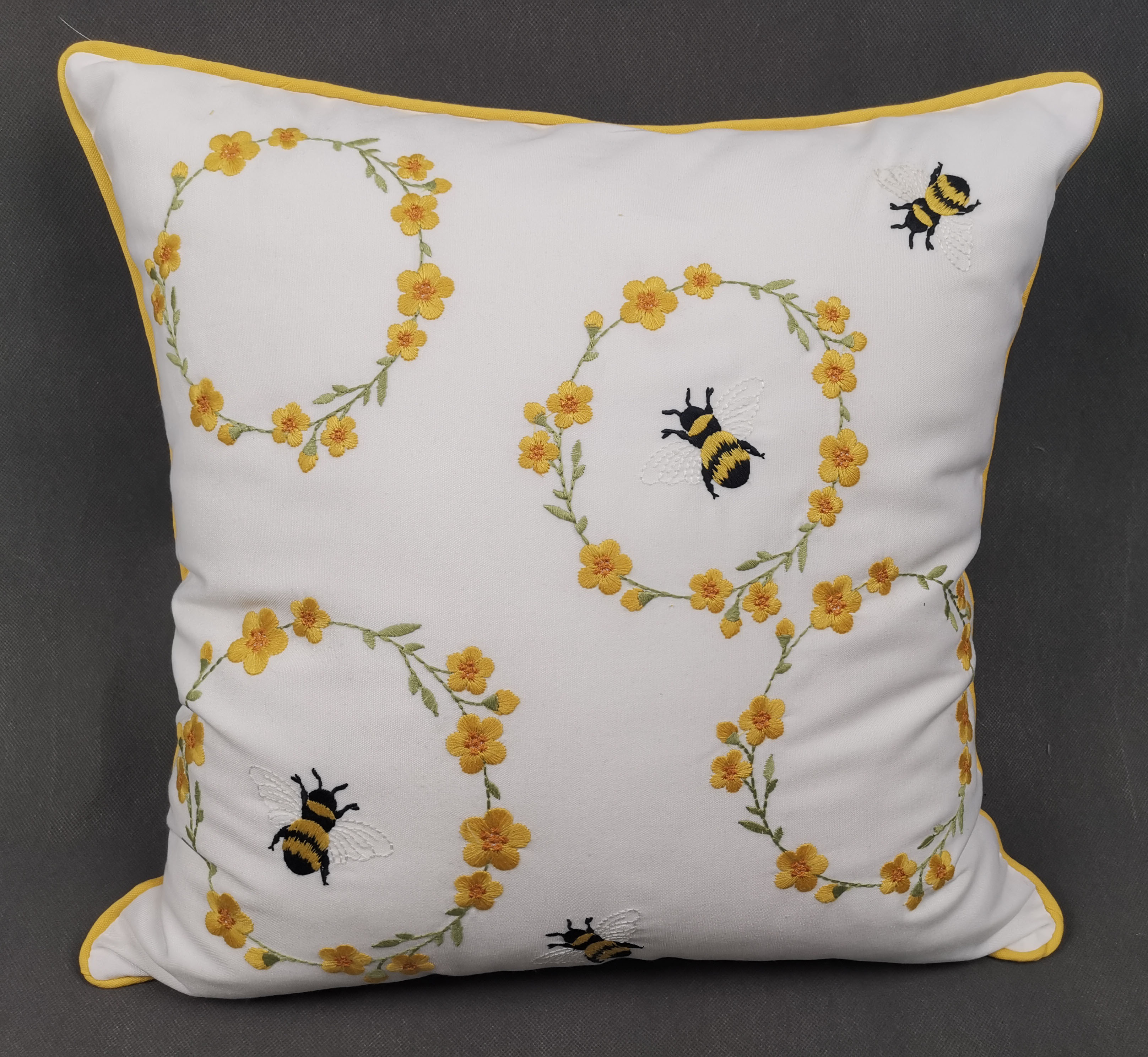 Embroidery cushion