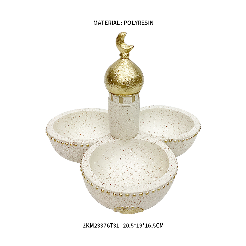 Ornamental Resin Castle Candlestick
