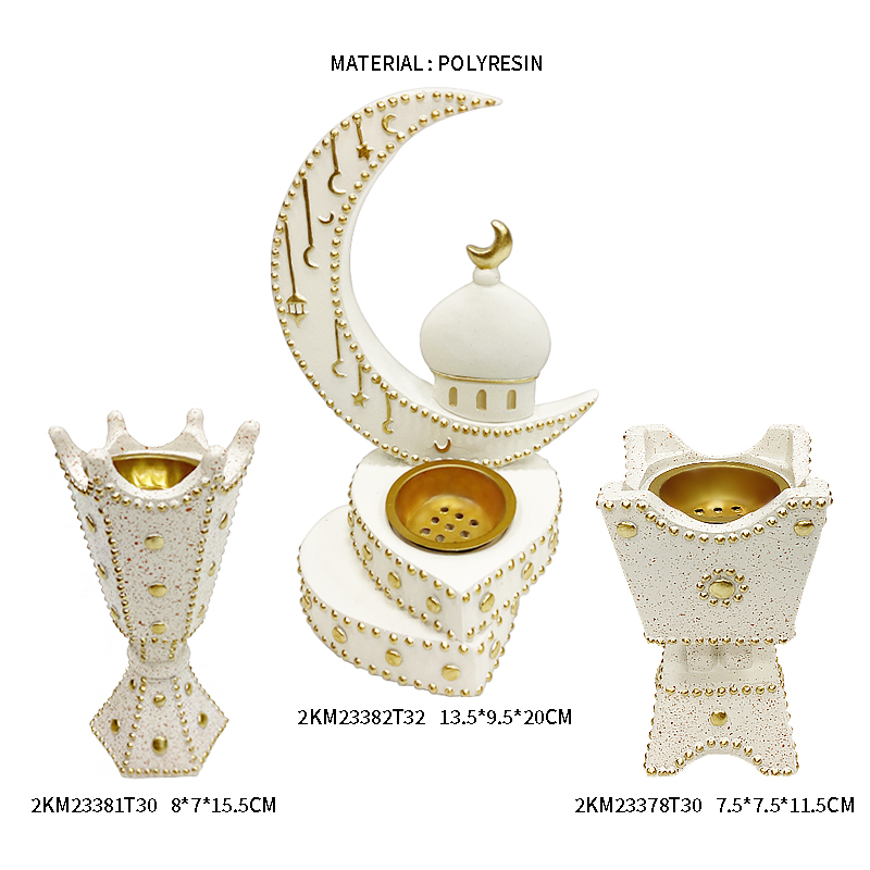Resin Castle-Shaped Candle Holder
