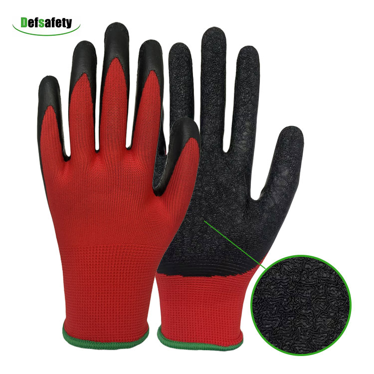 13G red-black latex crinkle