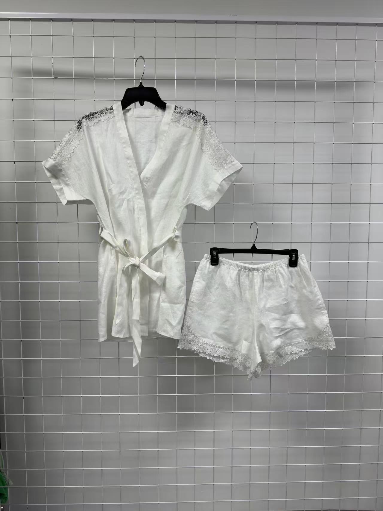 women's bathrobe 100% linen