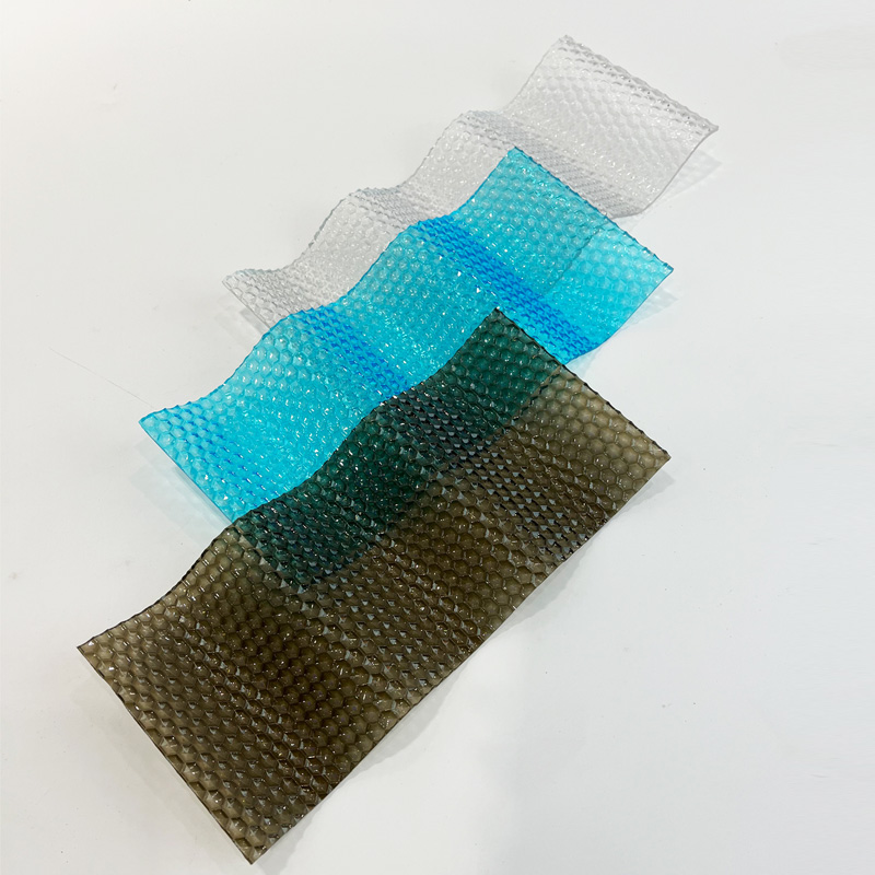Corrugated polycarbonate sheet