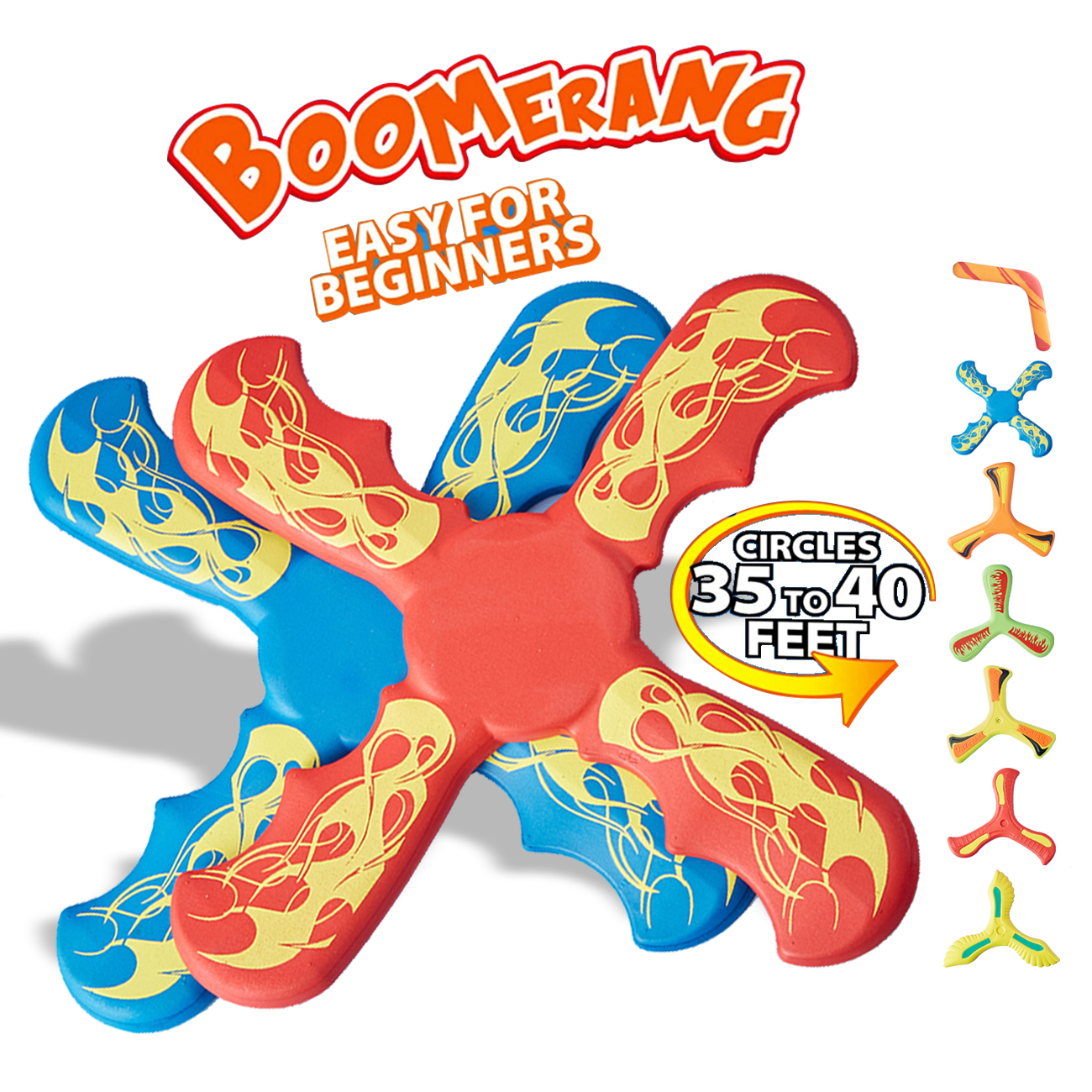 Fun Easy to Throw Boomerang for Kids & Adults Indoors/Outdoors Games ST3004