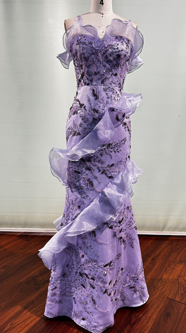 BL2418pruple evening gown
