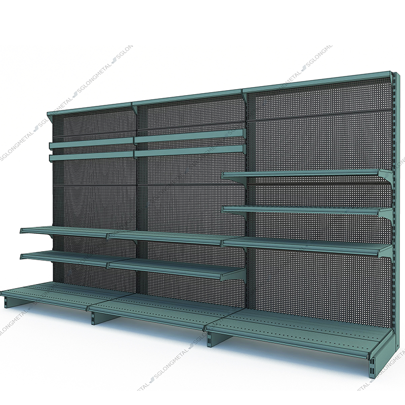 Combined Shelves Retail Display Wall Unit Shelving System