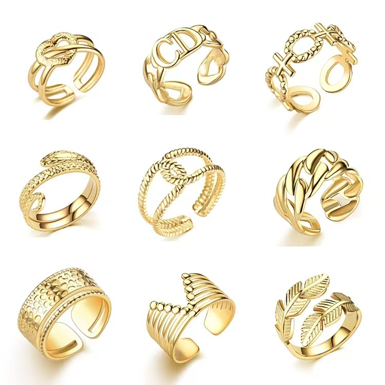 Trendy and versatile stainless steel open hydraulic ring
