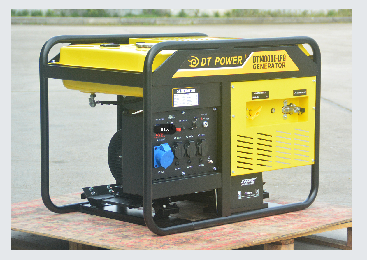 Gasoline and gas dual generator