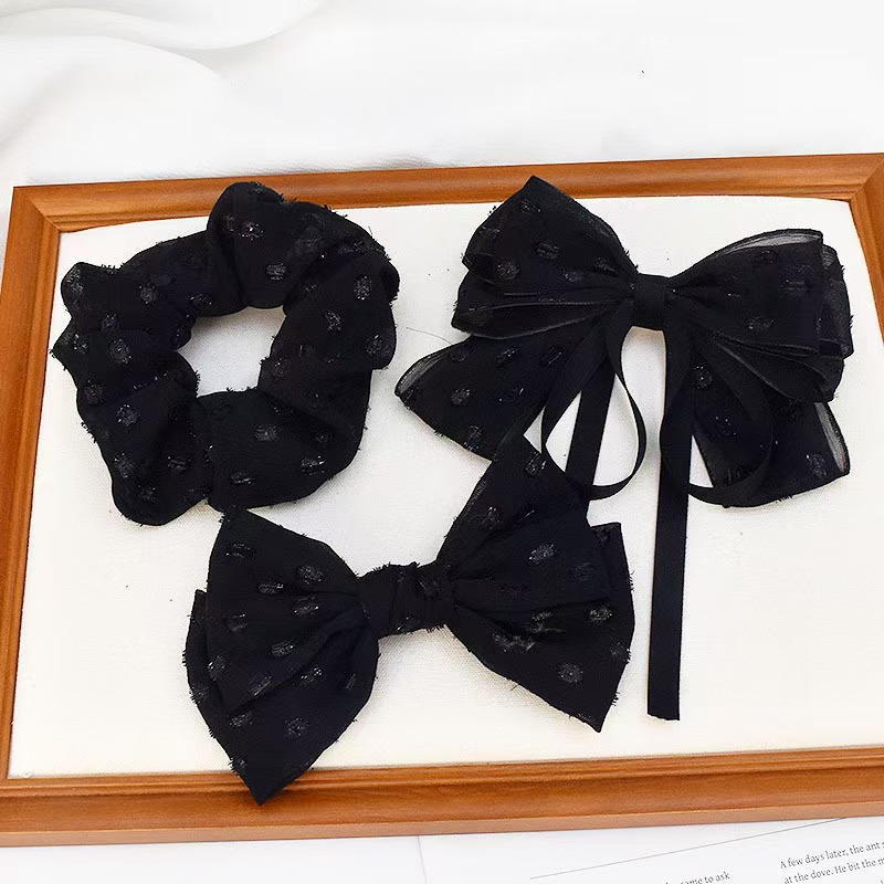 Handmade DIY hair accessories, bow tie hair loop hair clip