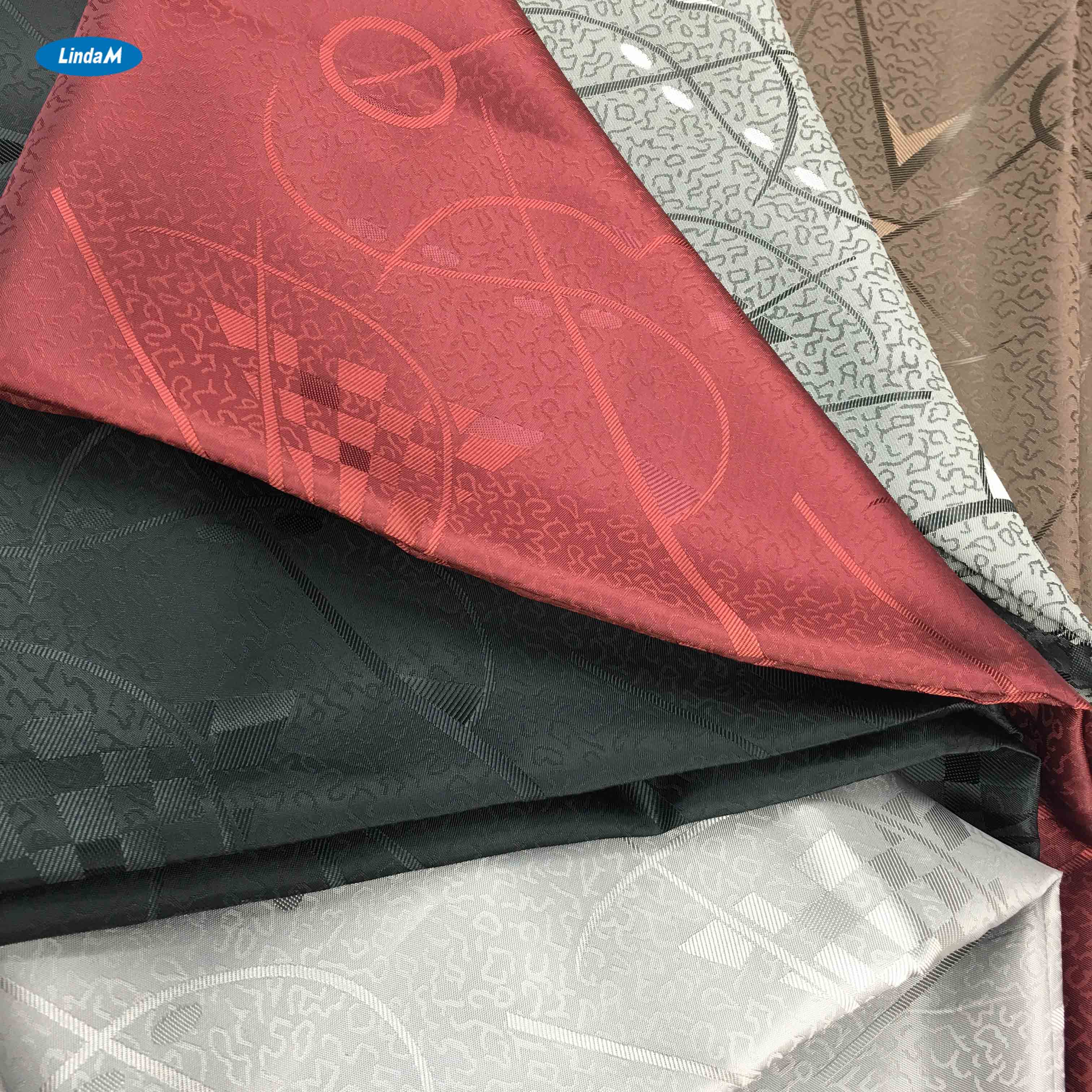 Polyester jacquard fabric