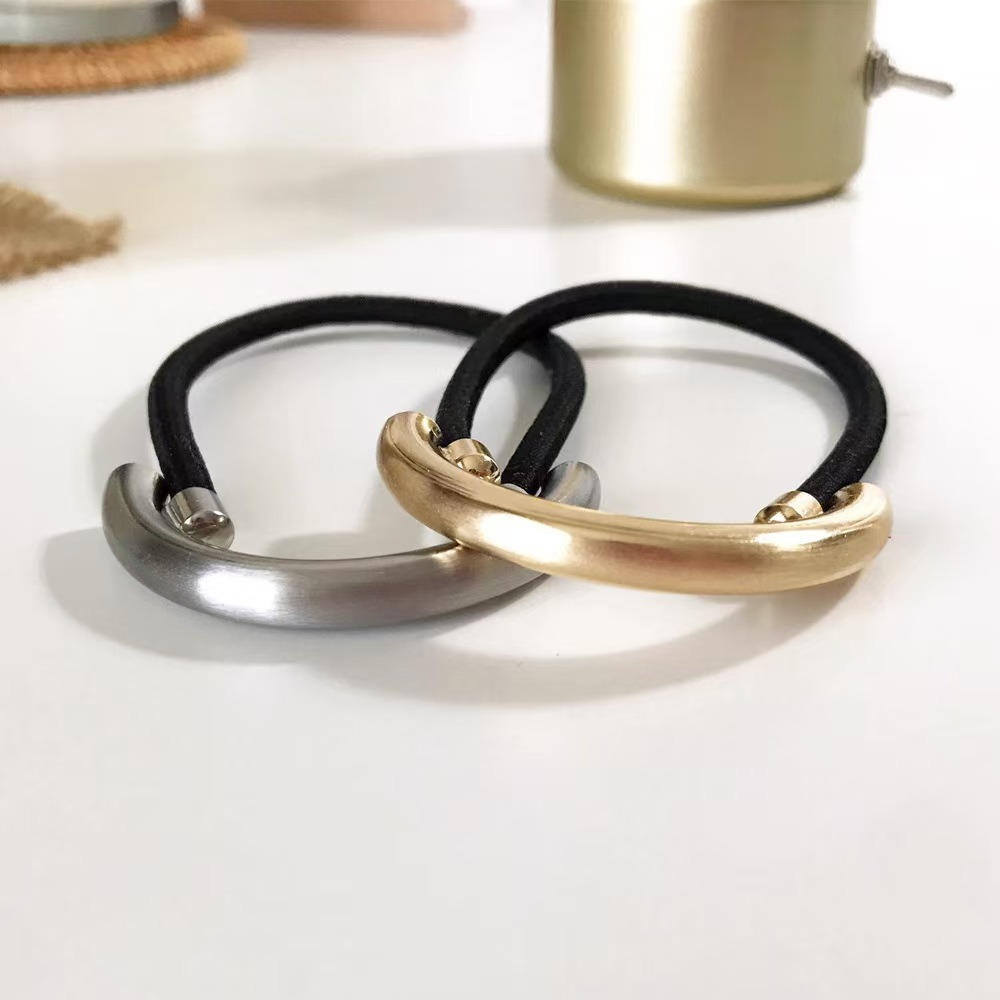 Ins style minimalist alloy hair rope rubber band