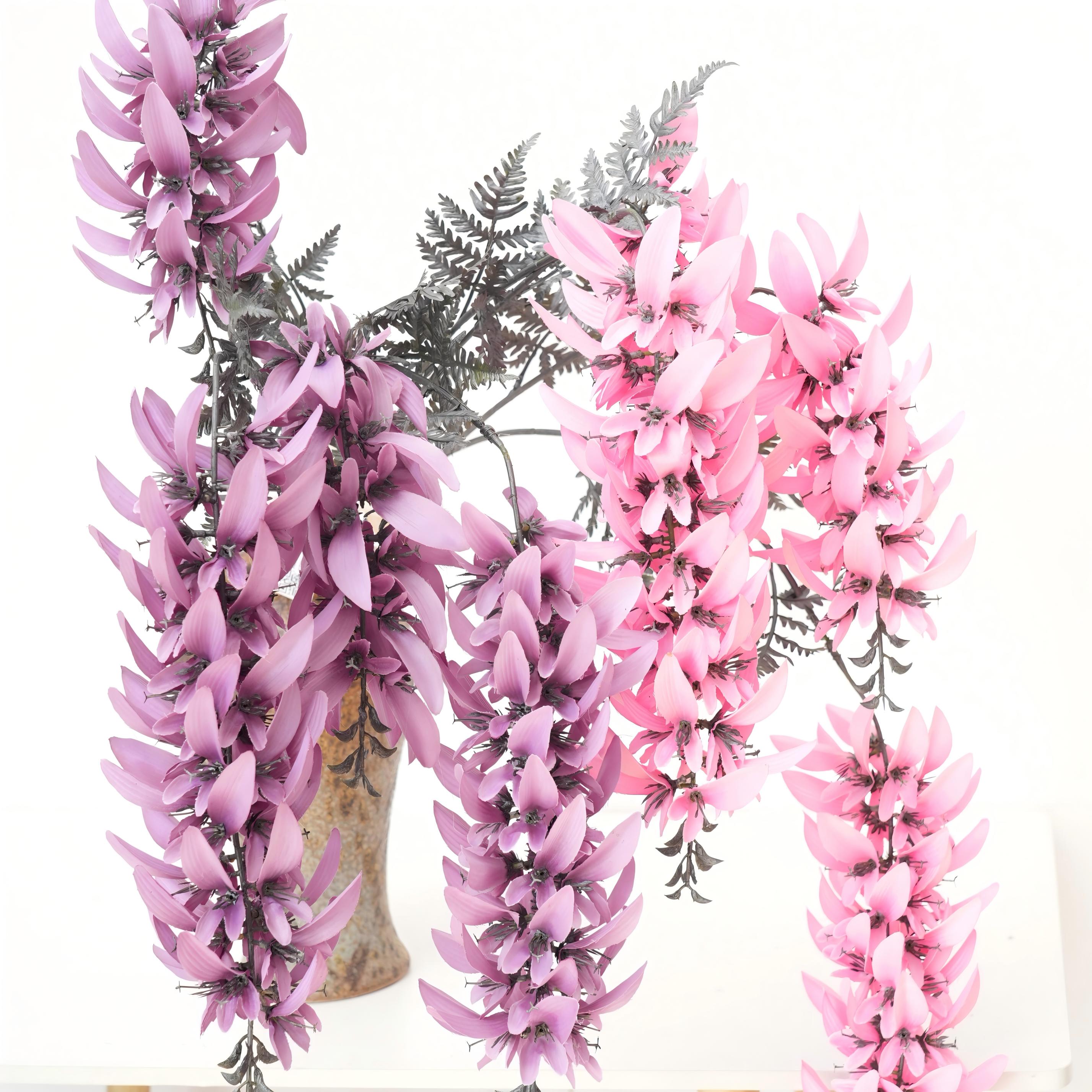 Transworld Erythrina flowers bloom Artificial Flowers Floral Spray Decorative Flower For Home Decor