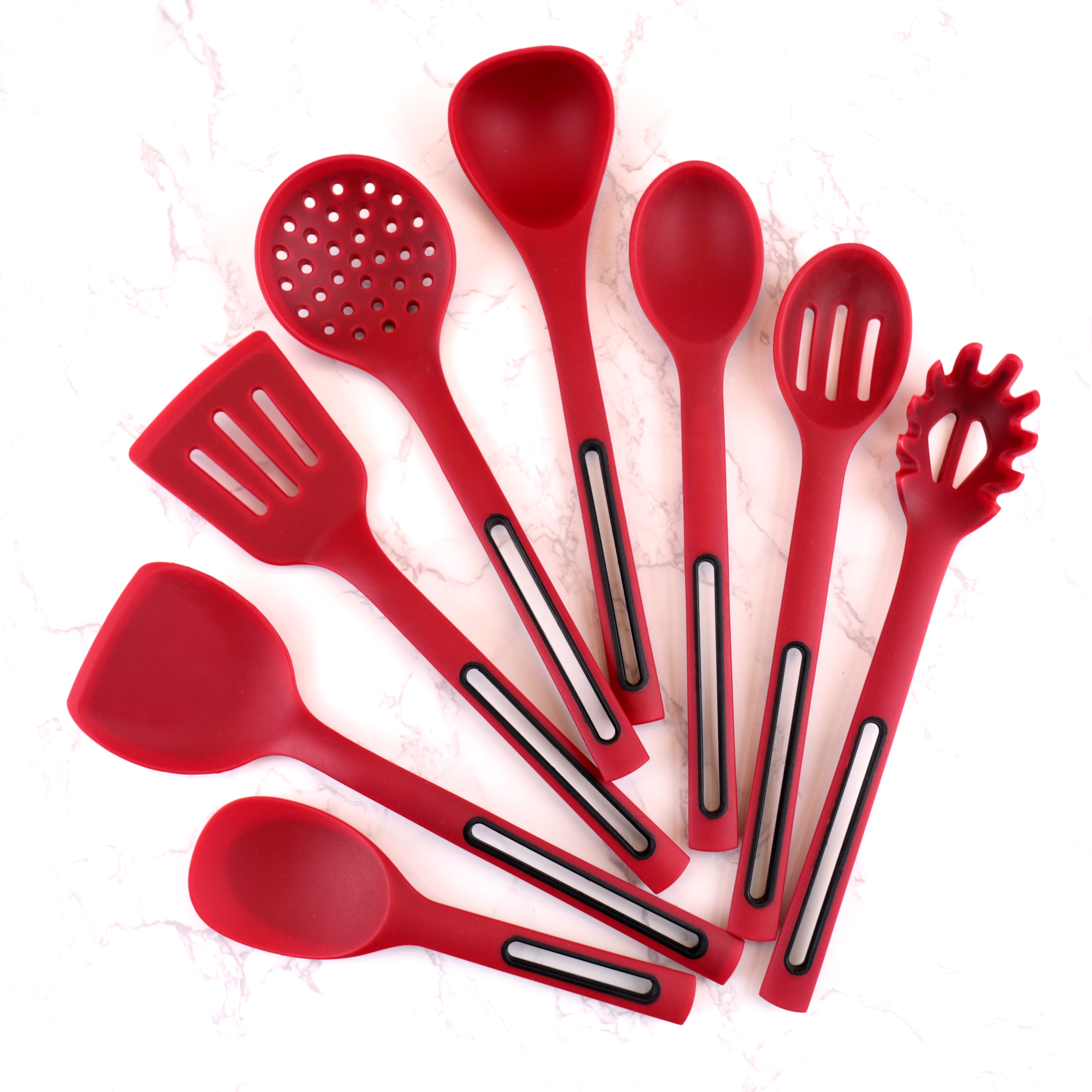 8pcs silicone kitchen utensil set